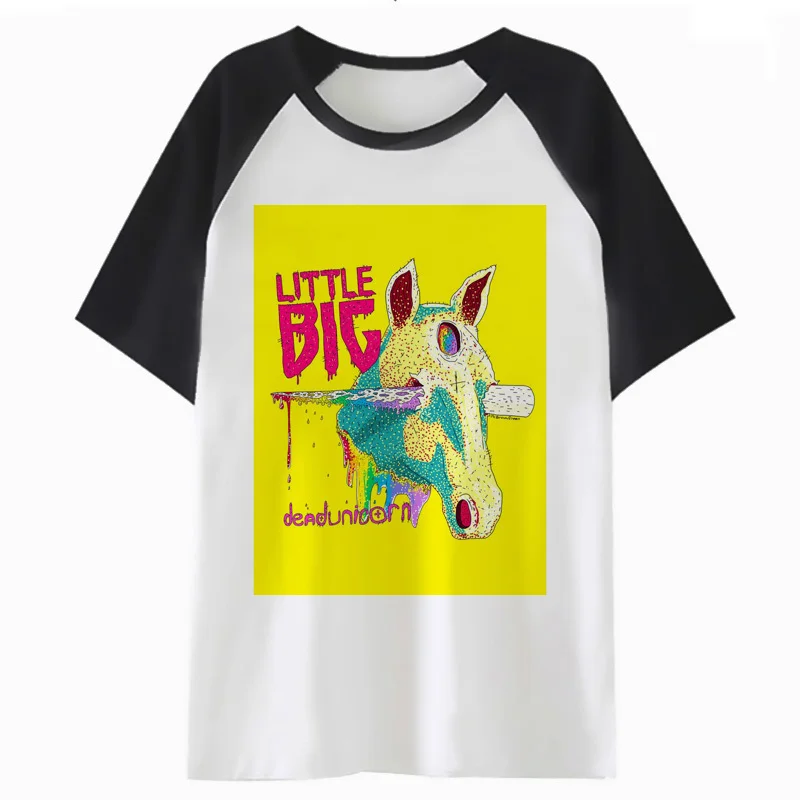 

little big t shirt for male top funny streetwear tshirt hop harajuku hip tee clothing t-shirt men I3645