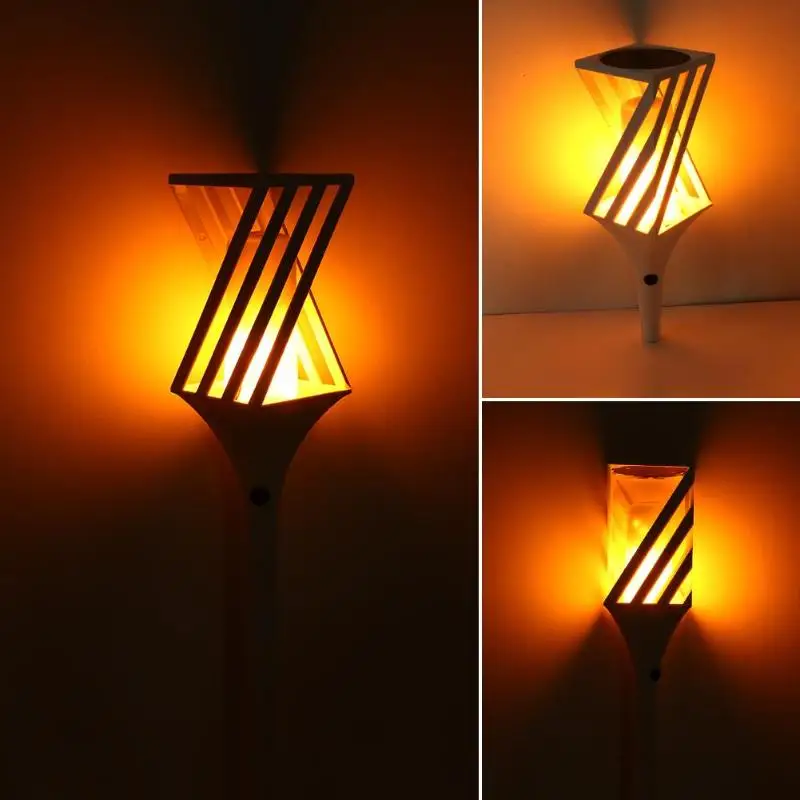 

2PCS 96LED 11LM Outdoor Solar Waterproof Flame Flickering Lamp Garden Lawn Pathway Solar Light Flame Lamps