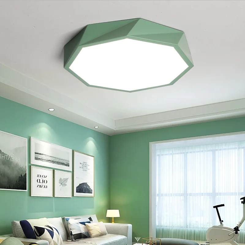 

Nordic Macaron octagonal ceiling lighting living room bedroom fashion creativity simple and generous home place ceiling lighting