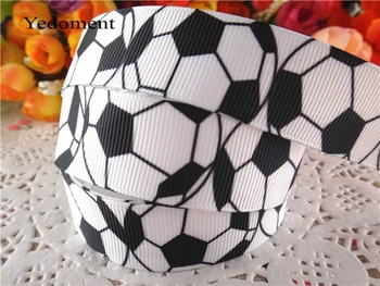 

2014 new arrival 7/8'' (22mm) football printed grosgrain ribbons sports ribbon DIY hair bows 10 yards WQ14061410