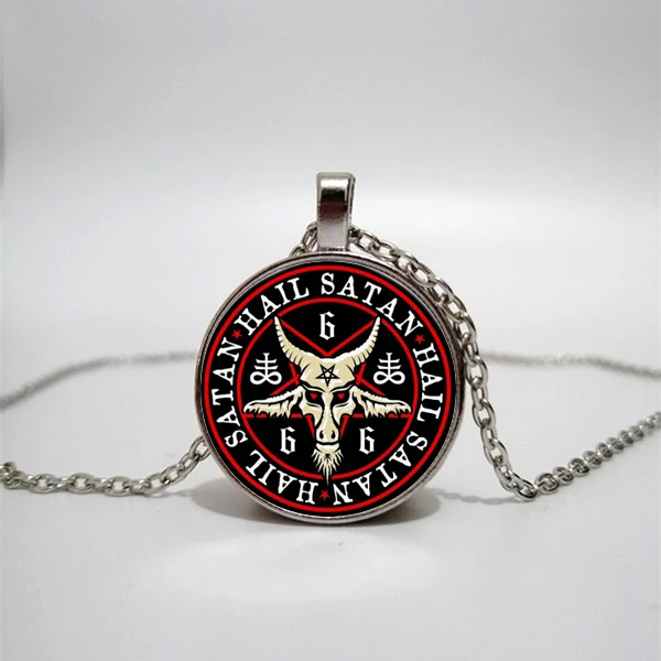 

Ba Fengte glass necklace handmade private photo necklace DIY jewelry custom necklace gift sheep head demon