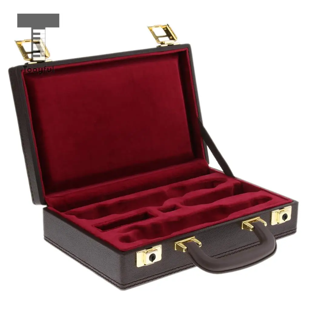 

Tooyful Durable High-end Maple Wood Oboe Carrying Bag Case Box Protector Brown Woodwind Instrument Accessory