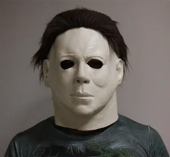

Brand Factory Deluxe High Quality Decoration Box Gift Realistic Party Dress Latex Halloween Party Mask Rubber Michael Myers Mask