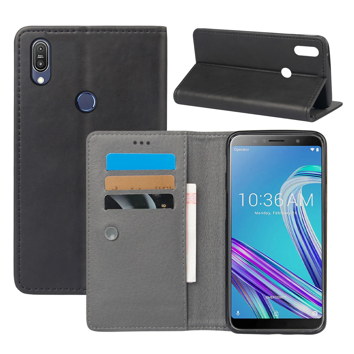 Чехол CASEWIN для Asus Zenfone Max Pro M1 ZB601KL с отделениями карт роскошный тонкий из