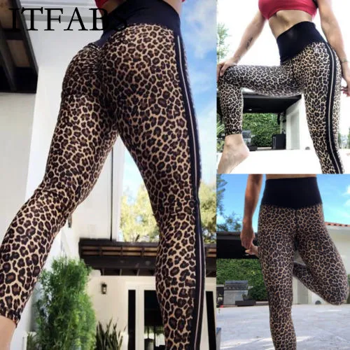 ITFABS женские спортивные штаны с высокой талией для йоги фитнеса леггинсы