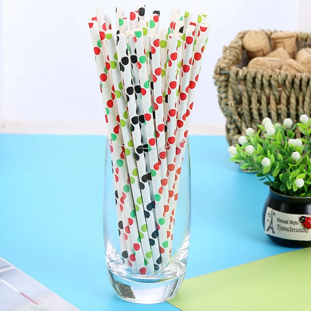 

25pcs Disposable Biodegradable Drinking Straws Home Bar Party Cocktail Drink For Wedding Birthday Party Drinking Prom Straw