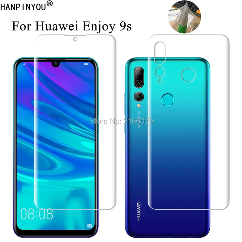 For Huawei P Smart Plus 2019 / Enjoy 9s 6.21&quot Soft TPU Front Back Full Cover Screen Protector Transparent Protective Film +Tools |