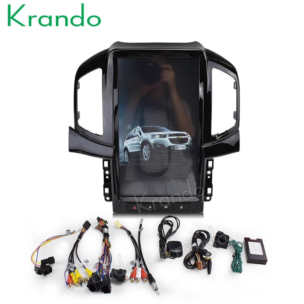 Cheap Krando Android 8.1 13.6" Vertical screen car multimedia system GPS for Chevrolet Captiva 2013-2017  navigation entertainment 2