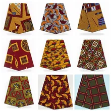 Нигерийская вышивка ткань Африканский хлопок Принт Анкара высокого качества настоящий шотландский вощеный хлопок Pagne Africain горячий воск настоящий