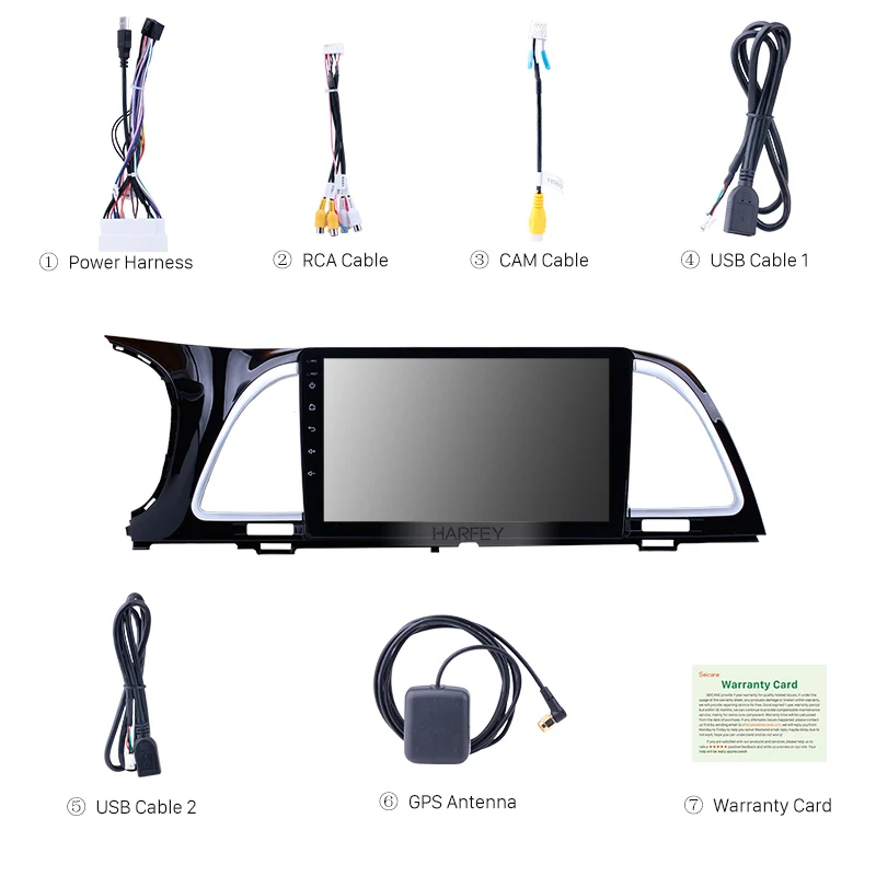 Best Harfey 9" Car DVD Player Radio GPS Navigation System For 2018 KIA K4 Cachet TV tuner Remote Control Bluetooth Touch Screen SWC 3