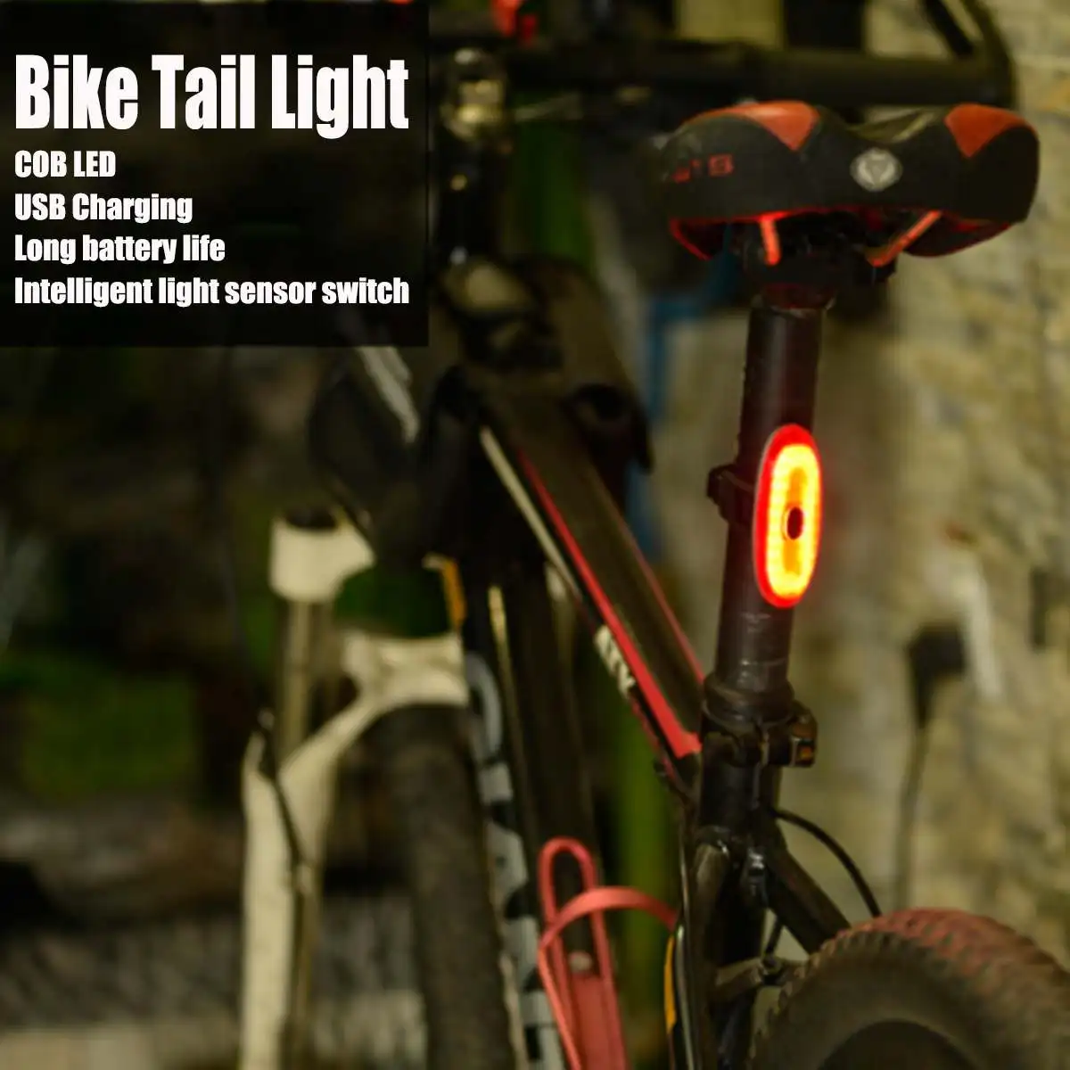Велосипед задний фонарь USB Перезаряжаемые Велоспорт светодио дный фонарь Водонепроницаемый MTB дорожный велосипед хвост свет лампы для
