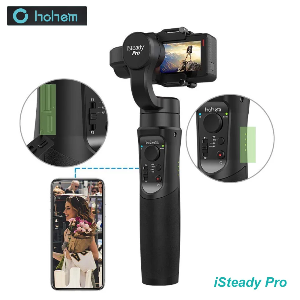 Hohem ISteady Pro 3 осевой ручной шарнирный стабилизатор для камеры GoPro спортивных Экшн