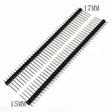 5 шт. 2,54 мм Однорядная брюк для мальчиков от 1*40 P аварийное отсоединение печатной платы штыревой разъем длиной 15/17 мм разъем газа выносной для Arduino