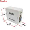 Convertidor de vídeo VGA Mini HD AV2 caja AV RCA CVBS a convertidor de vídeo VGA Conversor con Audio de 3,5mm a convertidor de HDTV de PC ► Foto 3/6