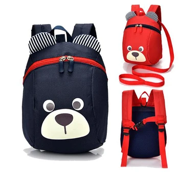 

New 2019 3D Cute Bear Student School Kids Bag Girls Teenager Kindergarden Safety Cartoon Baby Child Plush Backpack Schoolbag