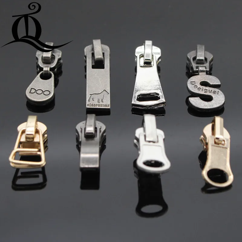 5 Wholesale 10pcs Zipper mix Metal Zipper Pulls zipper Head For metal