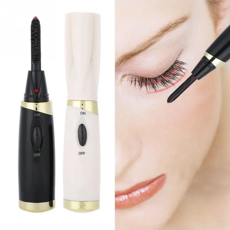 Eyelash Curler Mini Electric Eyelash Mascara Curling Long Lasting