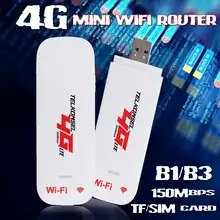 4G 3g LTE USB 2,0 Беспроводная точка доступа мобильный модем маршрутизатор с sim-картой TF слот для мобильного телефона планшета