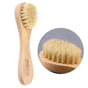 

1pc Wooden Pet Brush Durable Utility Effective Nontoxic Portative Bath Brush for Small Pets Shower Cleaning