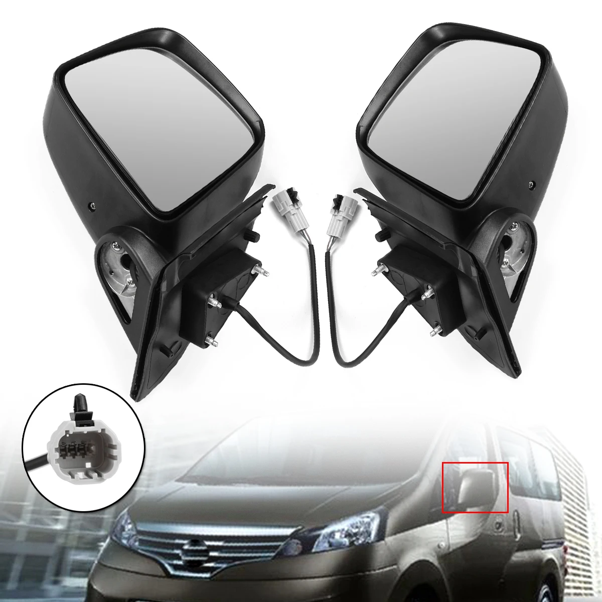 RearView Mirror Car For Nissan NV200 2010 2016 LH/RH Passenger Side