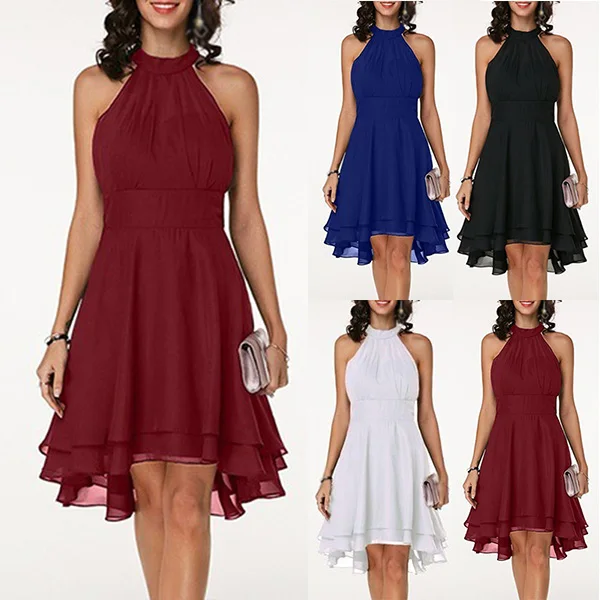 Женское сексуальное тонкое платье летнее однотонное с открытыми плечами