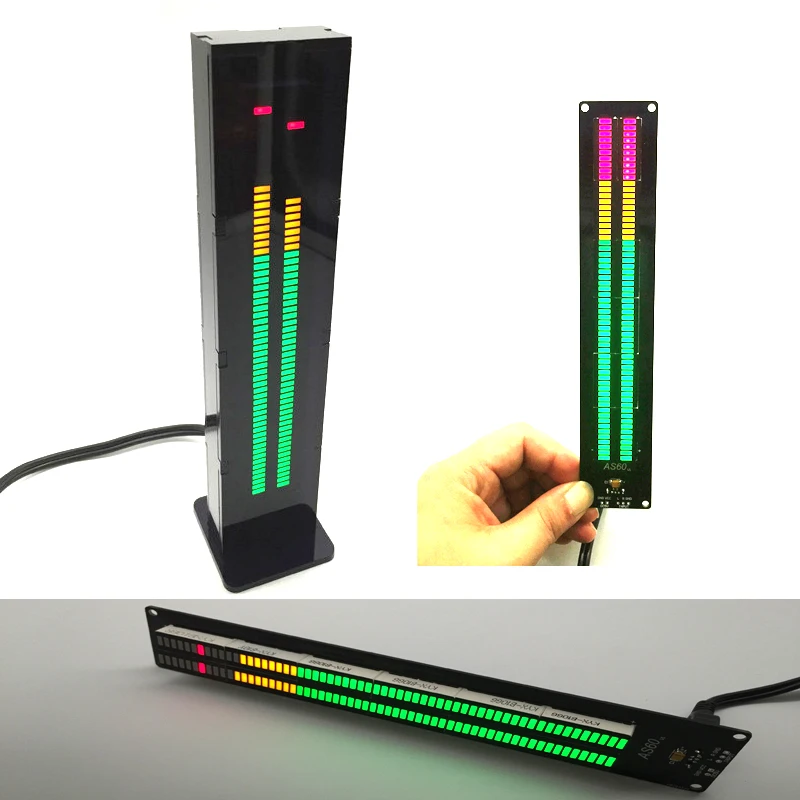 New 32 LED Level Indicator VU Meter Music Sound Audio Display Analyzer