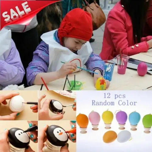 12 шт Diy пасхальные яйца пакет пасхальных охотничьих яиц разных цветов