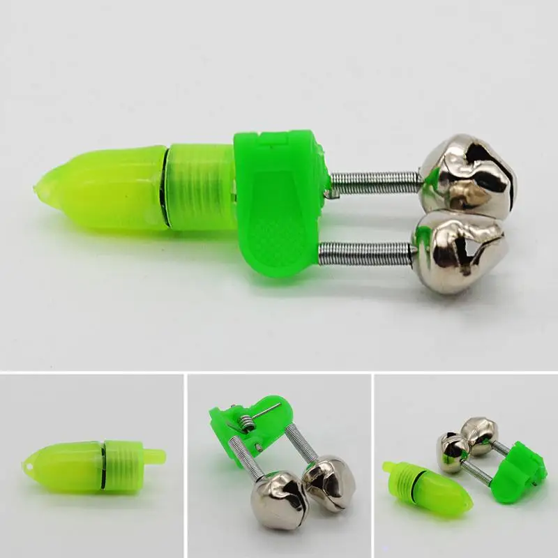

5pcs/set LED Fishing Rod Bite Alarm Bells Ring Fishing Lures Accessory Red Light Alerter Outdoor Fish Tool