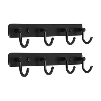 

2PCS Useful Durable Fashion Safe Pratical Coat Hook Towel Door Hook Storage Hanger Rack Backpack Hook Family Supplies