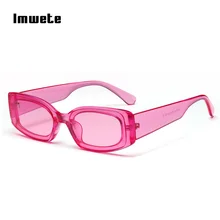 Imwete, классические, маленькие, прямоугольные, для женщин, бренд, карамельный цвет, солнцезащитные очки, оттенки, для мужчин, Ретро стиль, дизайн, UV400, солнцезащитные очки для мужчин и женщин