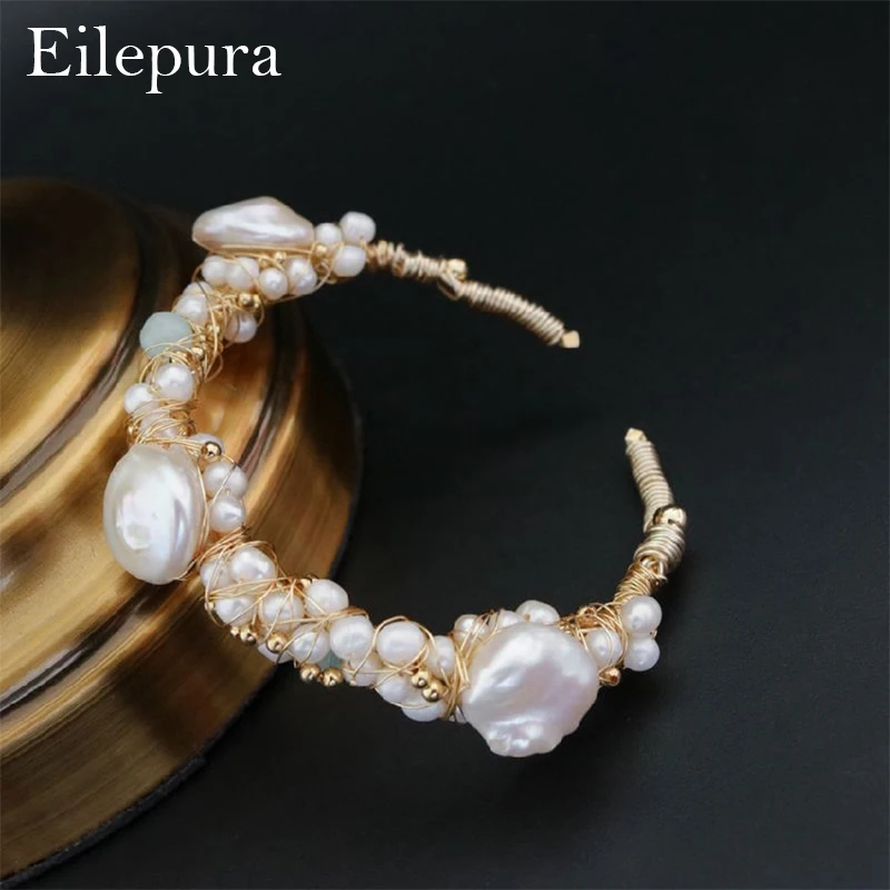 

Eilepura Natural Fresh Water Baroque Pearl Bracelets For Women Wedding Gifts Adjustable Bracelets & Bangle Fine Jewelry B-A003