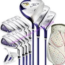 Новинка, женские клюшки для гольфа, Maruman FL III, для клюшек для гольфа, драйвер+ фарватер, дерево+ утюги+ клюшки+ сумка, графитовый Вал для гольфа