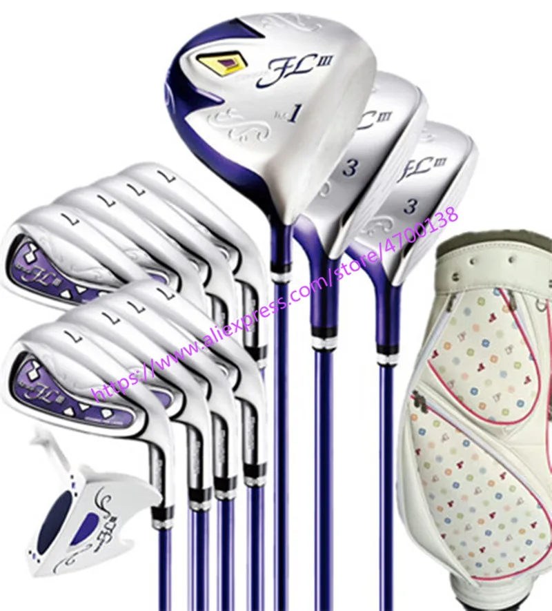 Best Price 2019 New women Golf clubs Maruman FL III Golf clubs driver+fairway wood+irons+putter（no bag） Graphite Golf shaft Free shipping