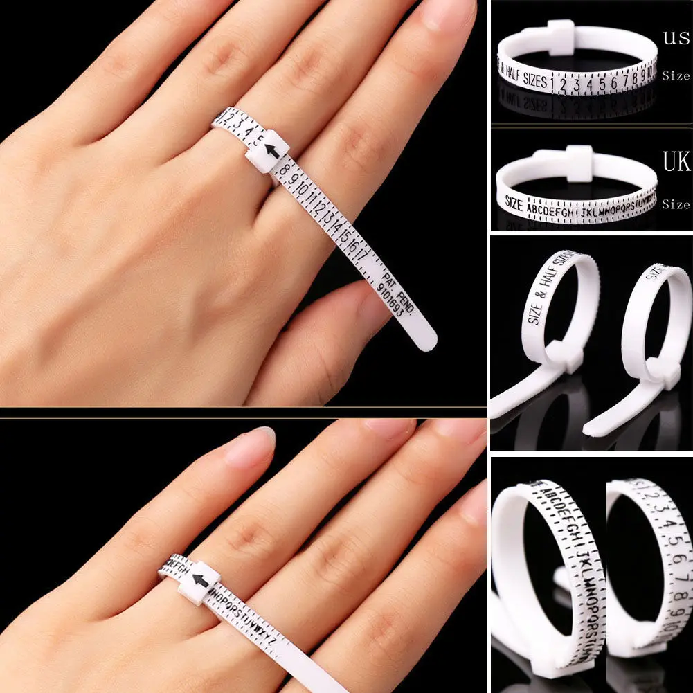 

Newly Fashion Ring Sizer Finger Measure Ring Gauge A-Z (US & UK Size) Size Tools MultiSizer Ring Sizing Gauge Jewelers Tool