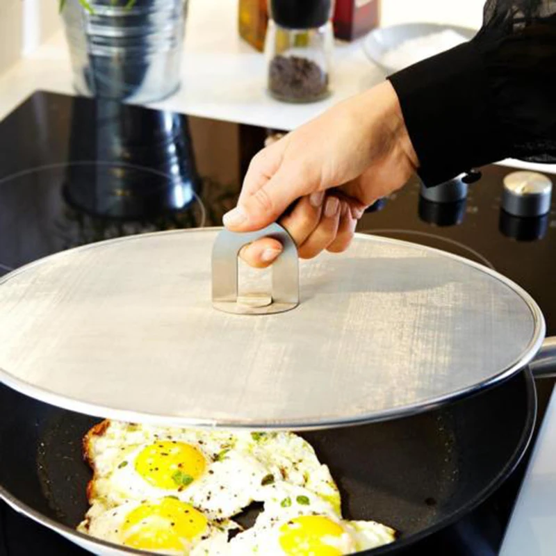

Splatter Screen Anti Grease Frying Pan Splash Guard Protect From Hot Oil Steel