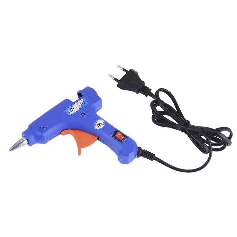 

EU US Plug 10W 20W Hot Melt Glue Gun With Switch Indicator Light Glue Industrial Home Mini Guns Thermo Stick Electric Heat Tool