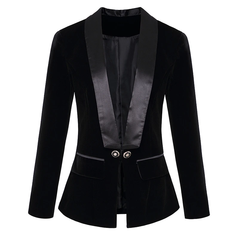 Womens black velvet evening jacket Clearance