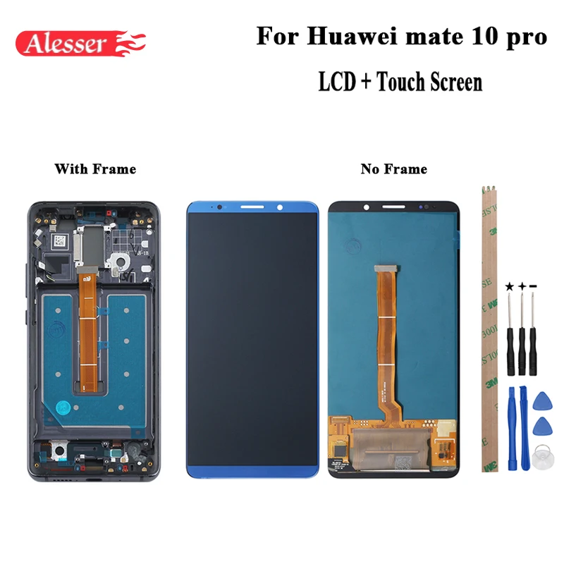 Alesser для Huawei Mate 10 Pro ЖК-дисплей + сенсорный экран с рамкой детали сборки