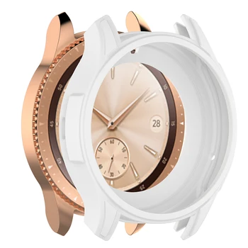 

Replacement Soft Silicone Skin Case Cover Loop Ring For Samsung Galaxy mart Watch 42mm SM-R810 SM-R815 Protective Shell Frame