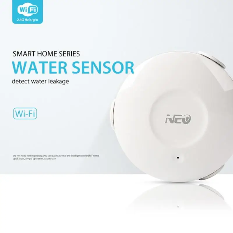 

Smart WiFi Water Sensor Water Flood and Leak Detector Alarm Sensor App Notification Alerts for Android IOS