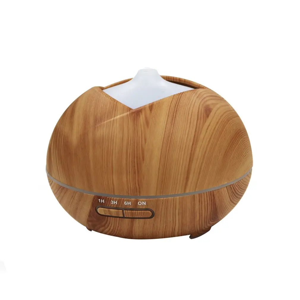 

Shallow Wood Grain Household Silent Short Mouth Aromatherapy Machine Essential Oil Diffuser Mist Humidifier