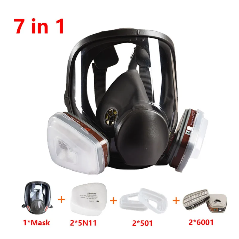 Large Size Full Face 6800 Safety Gas Mask Facepiece Respirator Painting ...