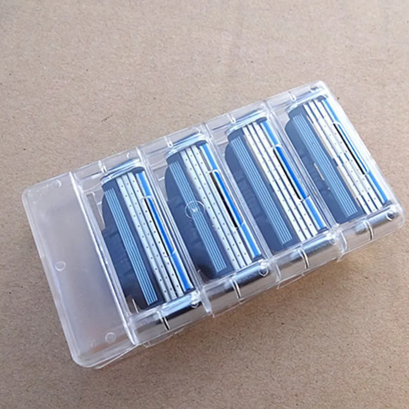 

4PCS / Set Useful 3 Layer Razor Blades for Men Gile Shaver Blades Beauty Proglide Shaving Blades Refills Cartridge Blade