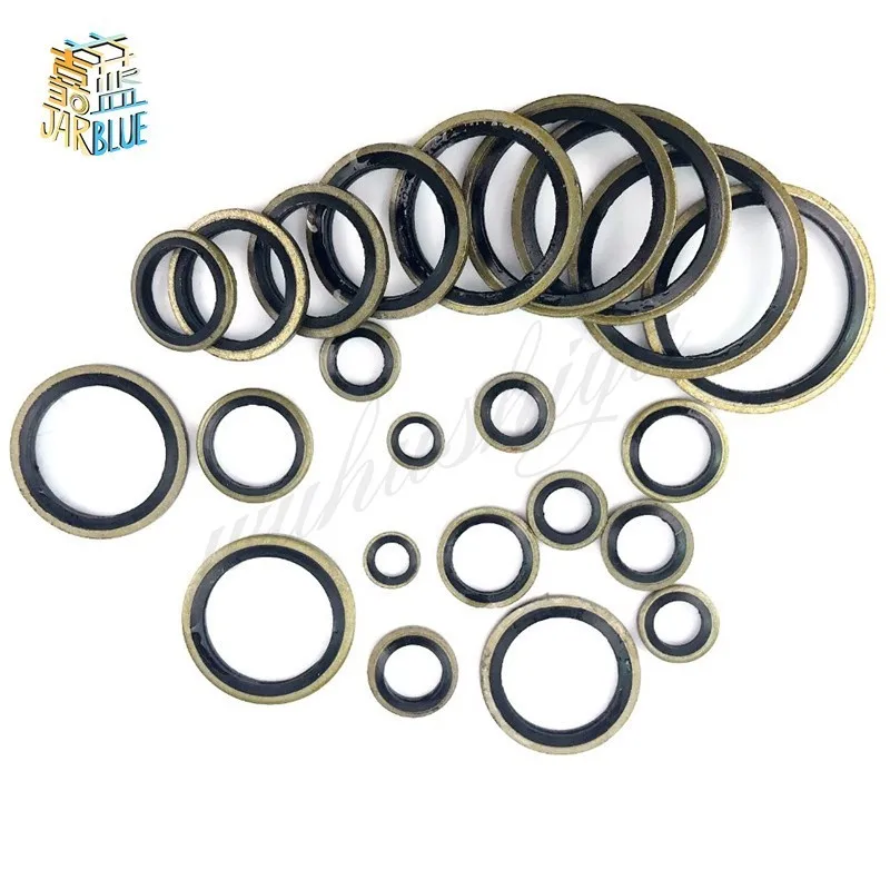 Rubber Washer 20/50Pcs M5 M6 M8 M10 M12 M14 M16 to M30 High Pressure Hydraulic Pipe Seal Pad