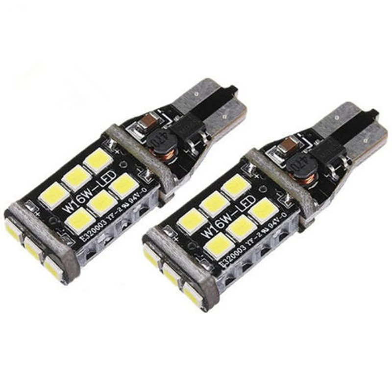 

2x 1400 Lumens T10 High Power 15W LED White Car Backup Reverse Lights Bulbs