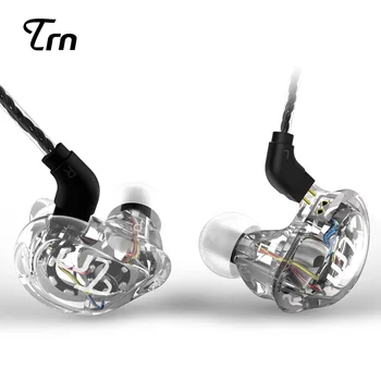 

TRN V10 2BA+2Dynamic HIFI Hybrid In-Ear Earphones 8 Drivers Monitor Earphone With 2pin Running Sport Earphone