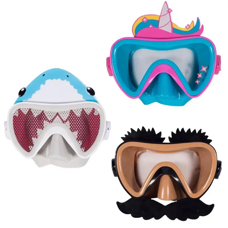 

Outdoor Durable Silicone Cartoon Swimming Glasses Kids Children Swimming Goggles Anti-fog Waterproof Diving Mask Eyewear