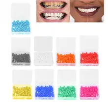 10 Colors 100Pcs/Box Orthodontic Code Rings Universal Dental Instrument Autoclavable Sanitizers