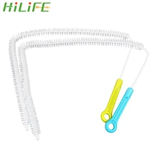 HILIFE Hooks Style Kitchen Accessories Drain Sewer Dredge Sink Tub Hair Cleaning Sewer Bendable Bathroom Pipe Brush