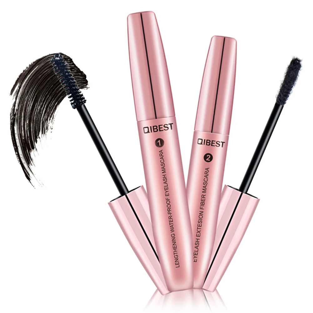 QiBest 3D Eyelash Mascara Long Dense Thick Curly Lashes Black